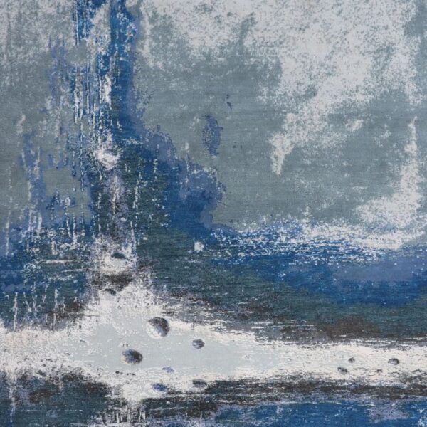 3745-Blue Hand Knotted Rug