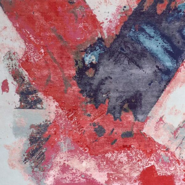 MD-349 Red Hand Knotted Rug