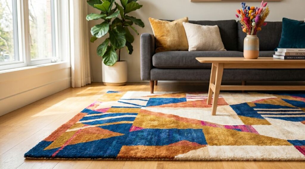 The "Dopamine Decor" Trend: How a Bold Rug Can Literally Make You Happier