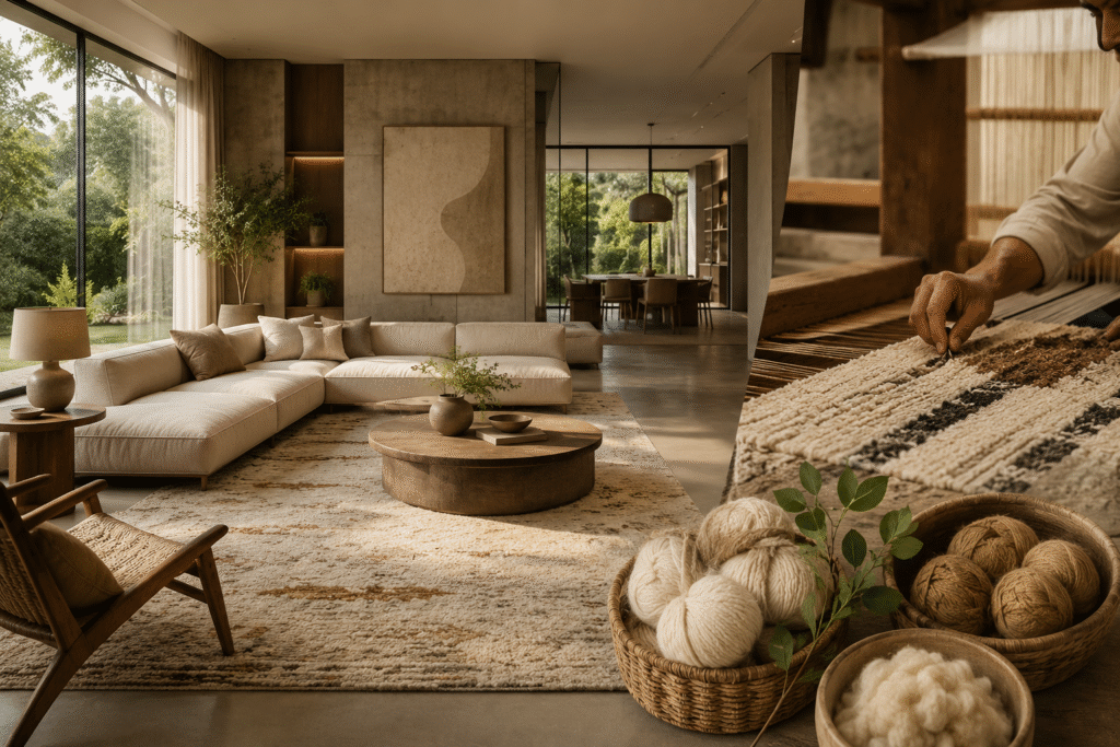 Sustainable Luxury: The Ethical Journey of a Resha Handcrafted Rug