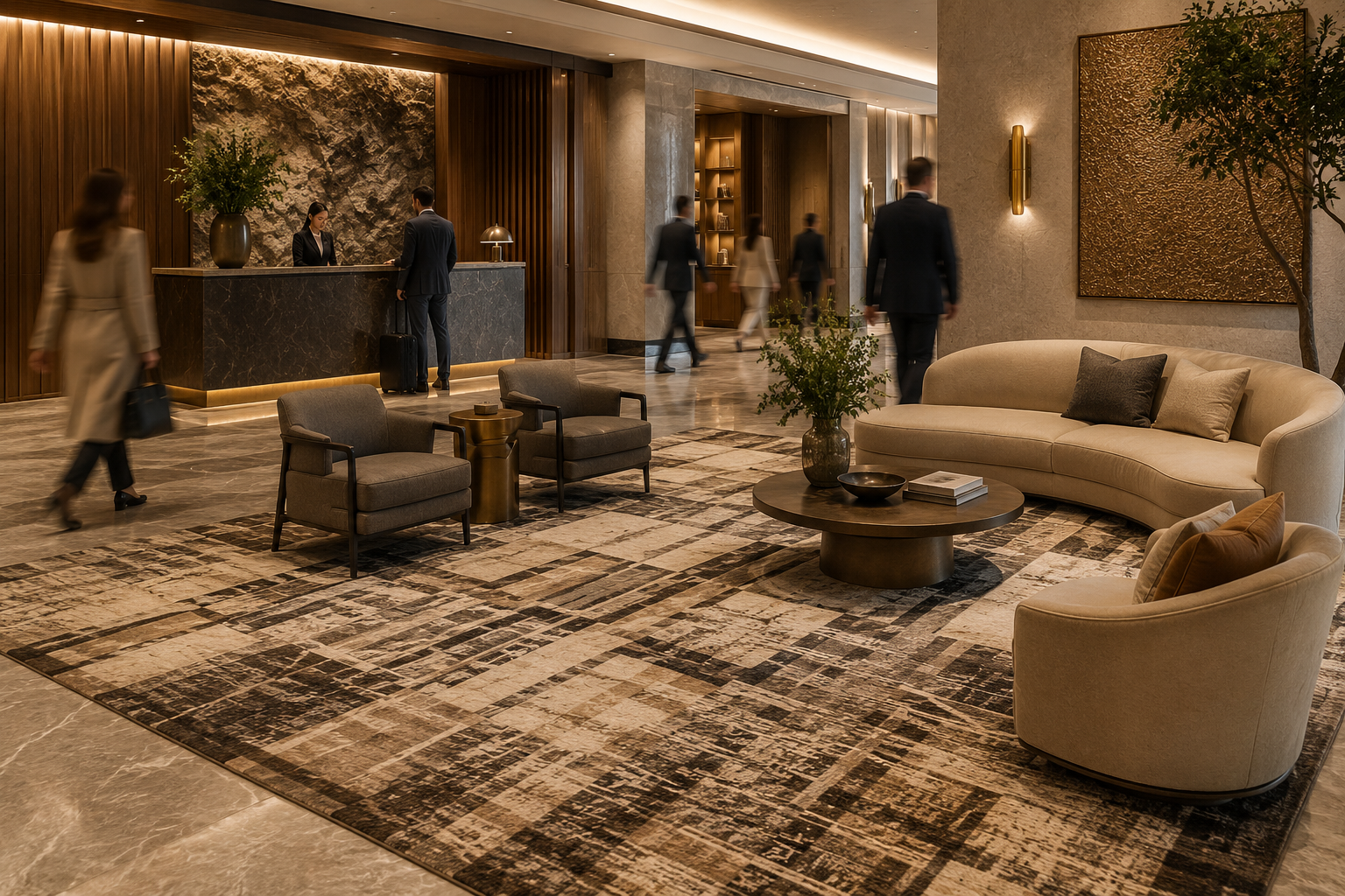 Performance Luxury Choosing Handcrafted Rugs for High-Traffic Corporate and Hospitality Spaces