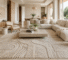 ‘’The Tactile Revolution: How High-Low Pile Rugs Add Depth to Monochromatic Spaces’’